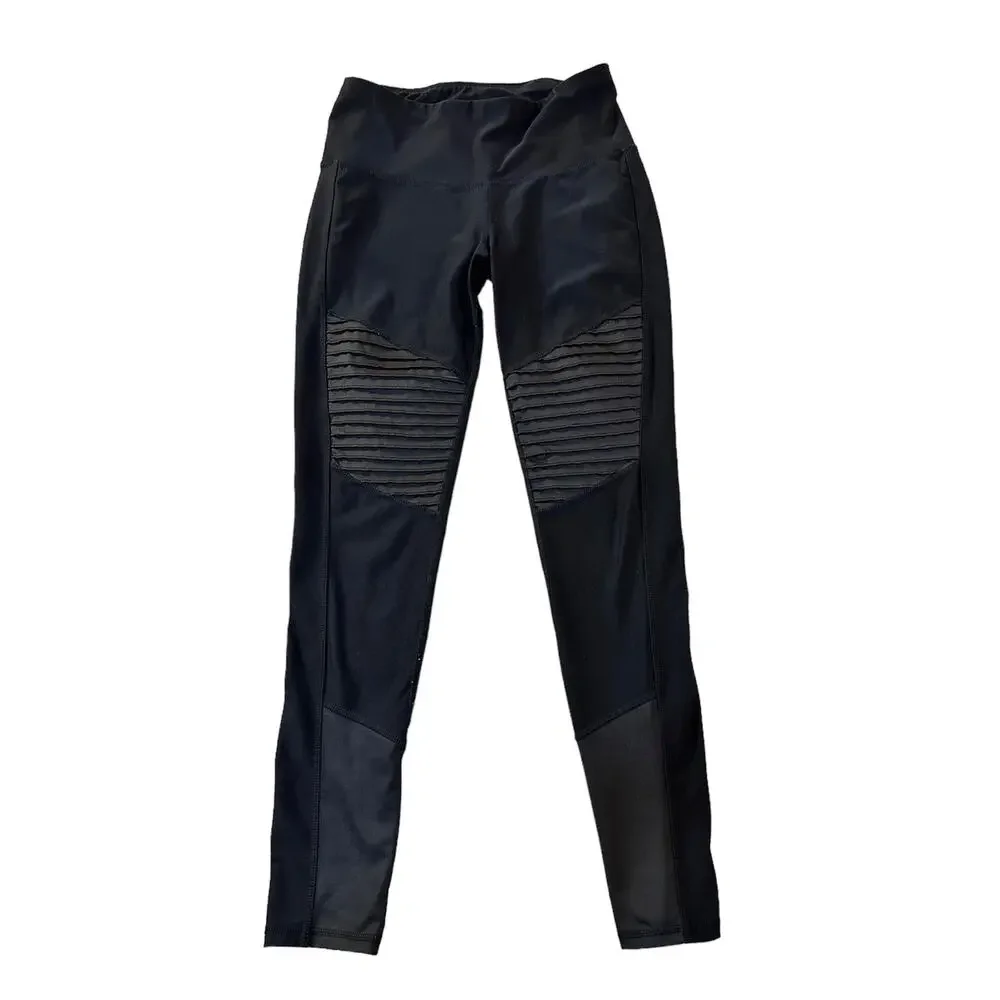 Black Moto Leggings - Picture 1 of 4